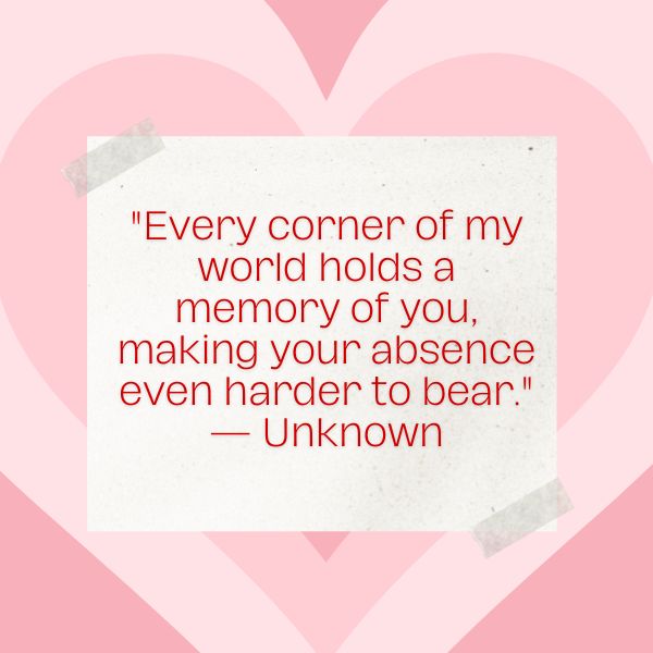 A sad missing you quote for him reflecting filled with sadness.